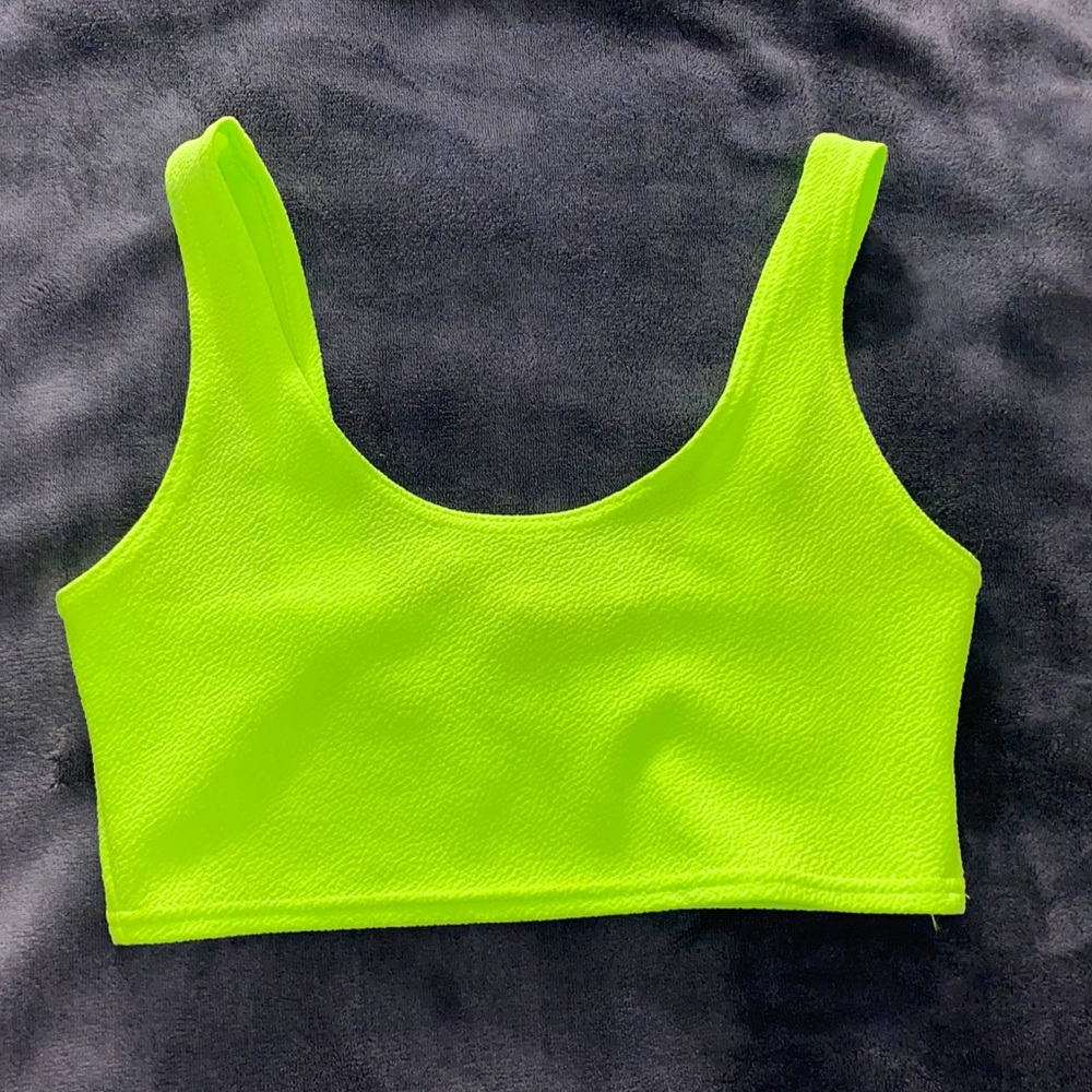Neon Green crop top